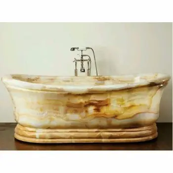 Yellow Marble Bath Tub